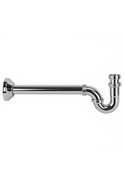 remer Rubinetterie Minutery 971Z114 washbasin trap, type S, 1” 1/4, shiny chrome, anti-odour, zamak