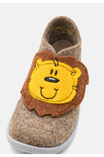 Superfit Beige Happy Octi Felt Home Shoes - 1- 006295 -4000