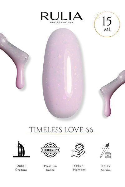 Rulia Professional Rulia Timeless Love 66 Opal Işıltılı Açık Pembe Kalıcı Oje...