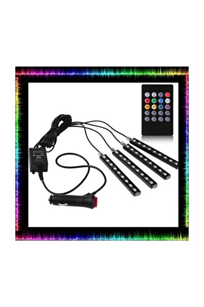Genel Markalar Ayak Altı Led Sese Ve Müziğe Duyarlı Led Rgb Kumandalı Ambiyans