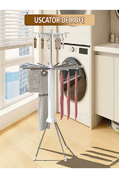 OEMMM Uscător vertical pentru haine XtmGoods, design compact, ergonomic, pliabil