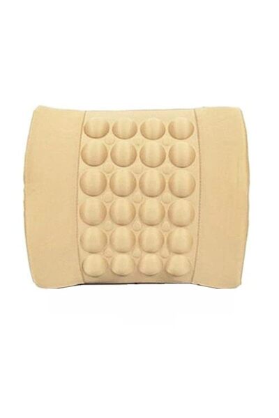 Generic وسادة تدليك اهتزازية لمقعد السيارة (بيج) متوافقة مع تاتا بانش