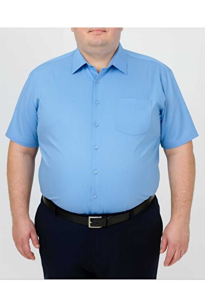 hodbehod Large Size Oversize Short Sleeve Plain Dacron Daddy Shirt with Pocke...