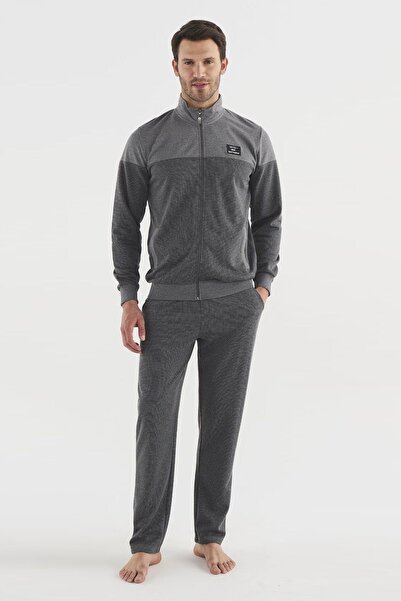 Mod Collection 3757 Erkek Antrasit Melanj Eşofman Takımı