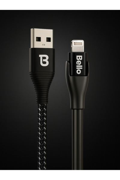 Tech&bello accessories Usb-a To Lightning Hızlı Şarj & Data Kablo - 1.5m Örgü...