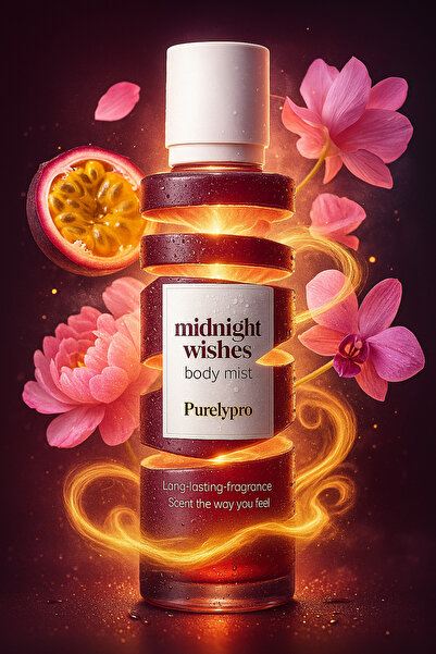 Cosmolive Vücut Spreyi Body Mist | PurelyPro Midnight Wishes | Bombshel |Parfüm Gücünde Kalıcı