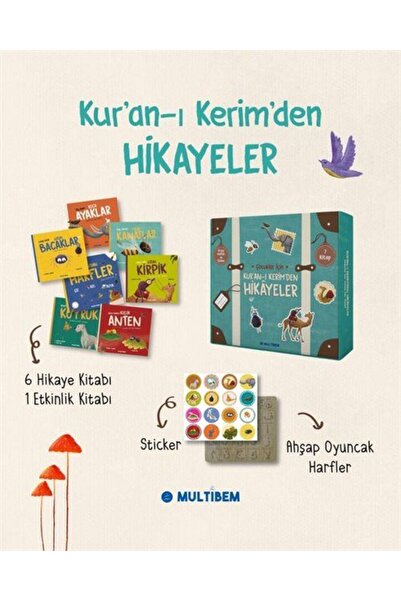 Multibem Yayınları Kuran-ı Kerim'den Hikayeler Seti - 7 Kitap + Ahşap Oyuncak...