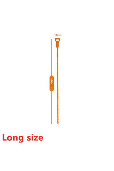 Choice 5pcs 64cm Hair Clog Remover Bathroom Drainage Blockage Remover Sink Snake Hair & Garbage Sewer Dredg