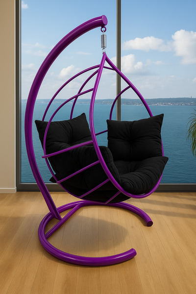 SİMURG SALINCAK VE DESİGN Damla Salıncak -Armut Salıncak- *MOR*