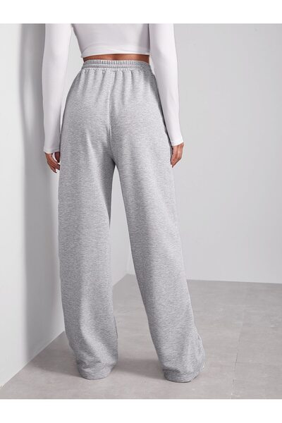 Miyalon Unisex φούτερ με δύο κλωστές με ελαστική μέση με φαρδύ πόδι