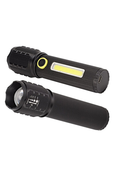 nelerbulurum ŞARJLI VE DAHİLİ PİL TAKILABİLEN ZOOMLU 3 MODLU 3400 LÜMEN 1500 ...