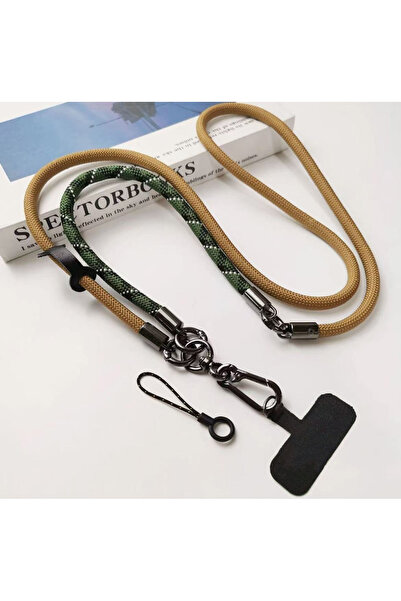 Choice حبل هاتف محمول متعدد الاستخدامات من البوليستر/النايلون الأخضر، حبل واح...