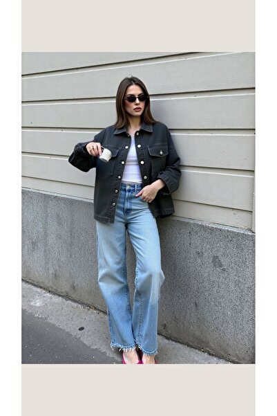 shai Women's Denim Jacket Anthracite – Comfortable and Stylish Casual Denim Jacket