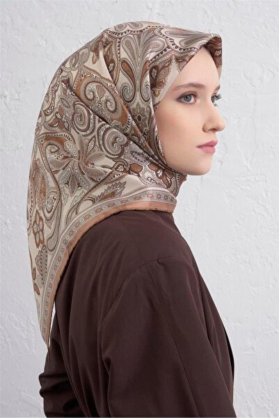 Armine Φουλάρι ArmineTivil Pure Silk 9421 - 04 Κρεμ Μικτό σχέδιο