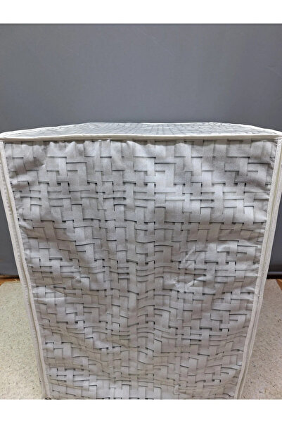 Başak Ev Tekstili Fabric Textured Pvc Coated Waterproof Washing Machine Dryer Cover