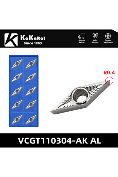 Choice VCGT110304 AK H01 إدراج الألومنيوم كاكاروت VCGT110302 AK H01 VCGT 1103...