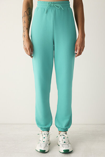 Penti Yeşil Yüksek Bel Basic Eşofman Altı