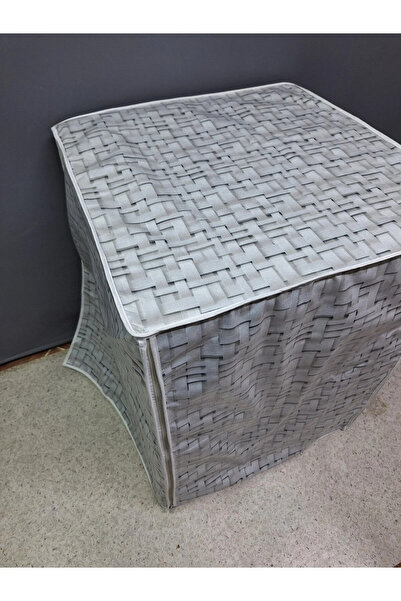 Başak Ev Tekstili Fabric Textured Pvc Coated Waterproof Washing Machine Dryer Cover