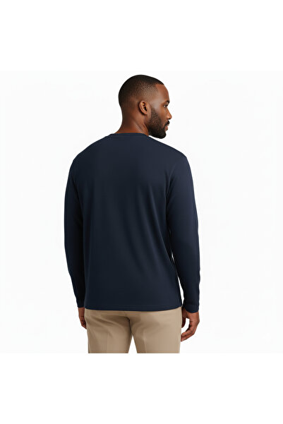 sngl Ανδρικό μακρυμάνικο φούτερ με λαιμόκοψη σε σχήμα V, oversize S-M-L-XL-2XL