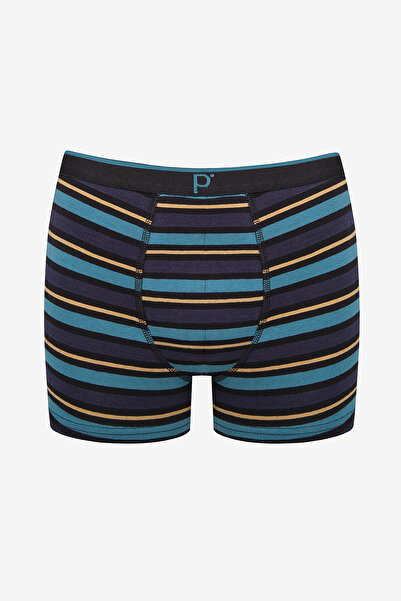 Penti Erkek Pamuklu Detailed 3lü Çizgili Çok Renkli Boxer