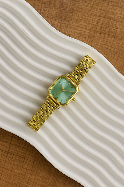 LOOQ Retro Cord Square Dial Women's Vintage Watch