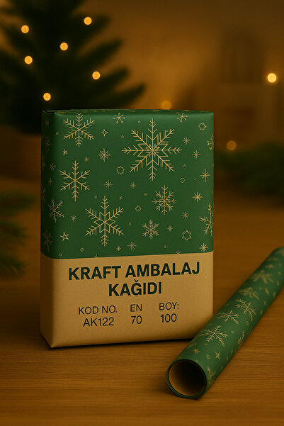 Genel Markalar Paket Kağıdı Kraft Kağıt Ambalaj Kağıdı Hediye Kağıdı Yılbaşı Çeyiz Paketleme Kağıt 70x100 (10 ADET)
