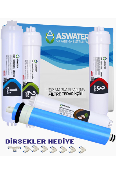 As Water Ihlas Aura Cebilon Silver Uyumlu Filtre Seti 5 Aşamalı Full Filtre Seti