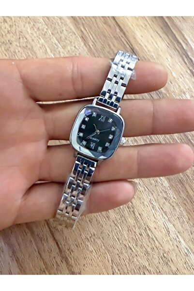 LOOQ Retro Cord Design Stylish Stone Dial Women's Wristwatch
