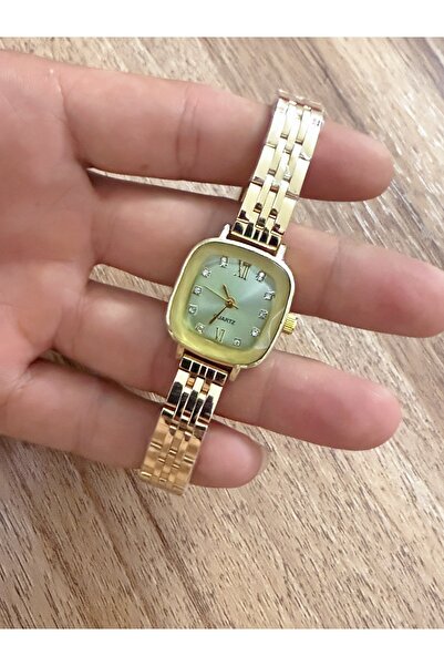 LOOQ Retro Cord Design Stylish Stone Dial Women's Wristwatch