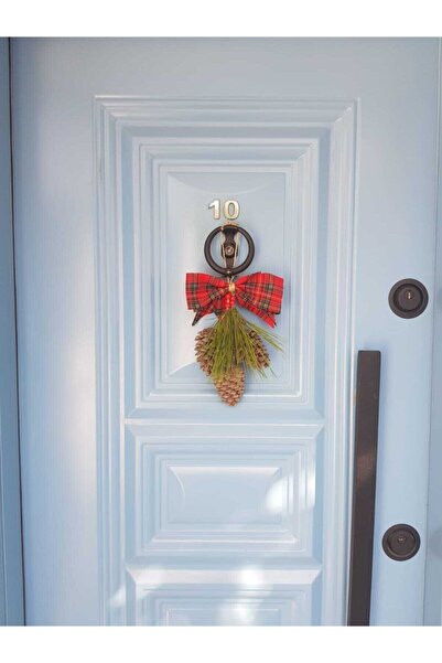 Bukosh 3 'lü Kozalak Kapı Süsü Ev Dekoru Yılbaşı Süsü Hediyelik