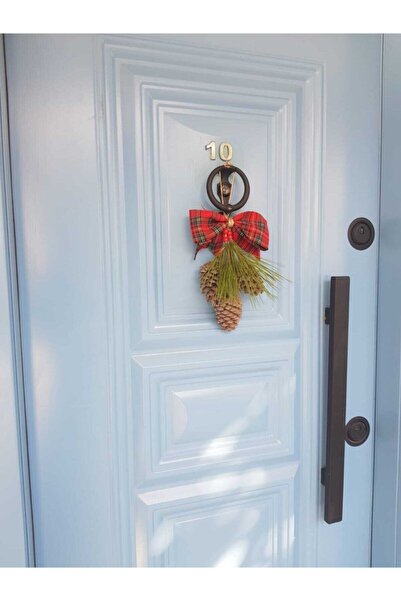 Bukosh 3 'lü Kozalak Kapı Süsü Ev Dekoru Yılbaşı Süsü Hediyelik