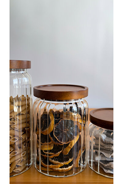 Boncozy VITRANA 3’Lü Cam Kavanoz Seti