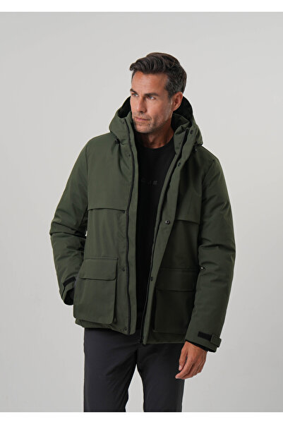 PIQUE Ανδρικό παλτό με κουκούλα Αδιάβροχο ανδρικό παλτό αντιανεμικό