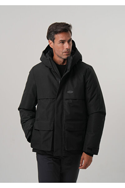 PIQUE Ανδρικό παλτό με κουκούλα Αδιάβροχο ανδρικό παλτό αντιανεμικό