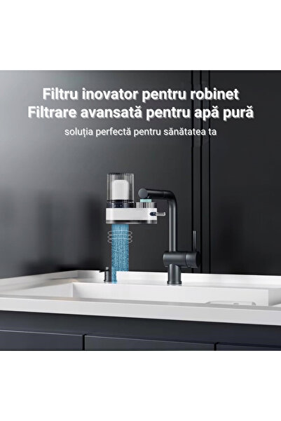Prime Goodies Faucet Water Filter, Bathroom, Activated Carbon, Adapters for Multiple Faucet Types