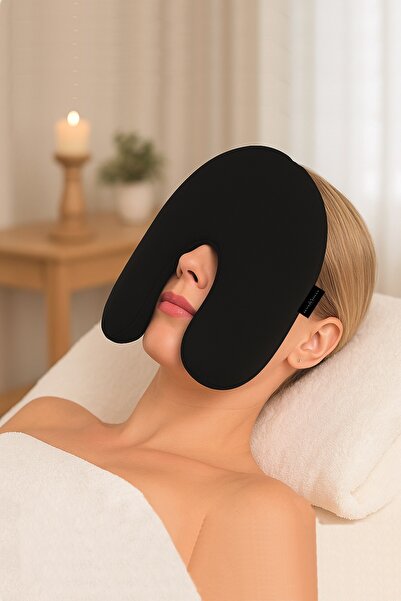 SEVENHİLLS Isıtıcı Uyku bandı,Stres Azaltma,Nemlendirici Yüz GözMaskesi Doğal...