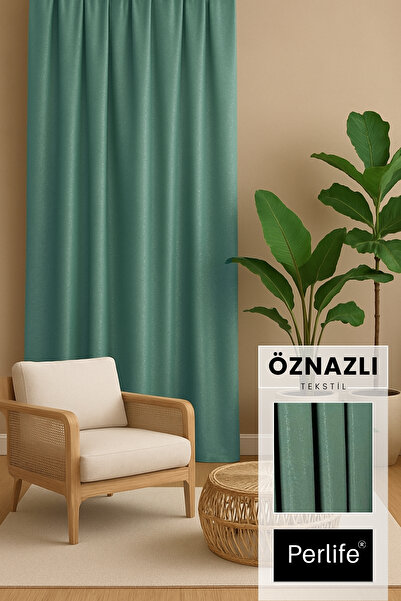 perlife Fon Perde Simli (DÜZ DİKİM PİLESİZ)