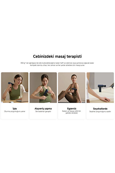 Xiaomi Massage Gun mini 2 Masaj Tabancası (Xiaomi Türkiye Garantili)