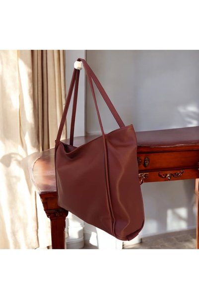 ZİVORA Large Size Soft Leather Women's Shoulder Bag