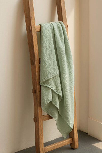 Mom Cherie بطانية أطفال منسوجة من قطن عضوي 100% بطبقة مزدوجة من الموسلين مقاس...