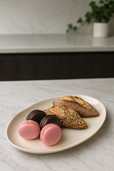 Porselen Diyarı Seashell Porcelain 28 cm Oval Boat Plate