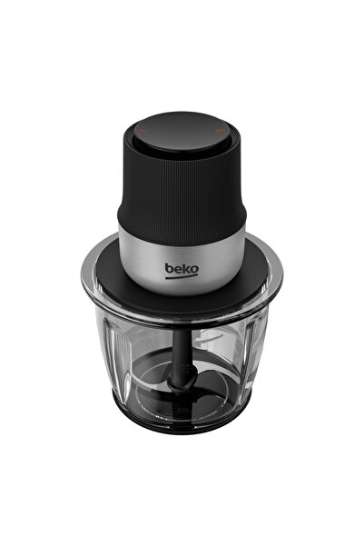 Beko Mini tocător BEKO CHG81442BX, 1l, 400W, 2 setări de viteză, Argintiu-Negru