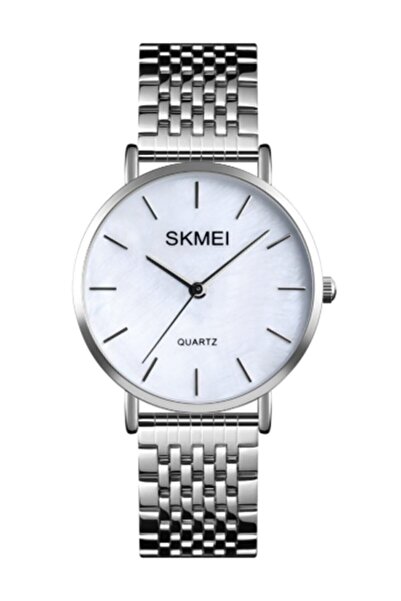 Skmei ساعة يد نسائية بسوار فولاذي بقطر 34 ملم