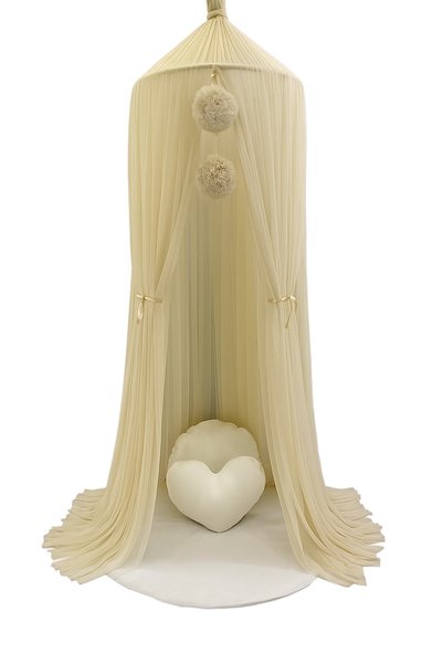 Bila Baby Stqueen Tulle Large Size 2 Pieces Pompon Beige (Stone)