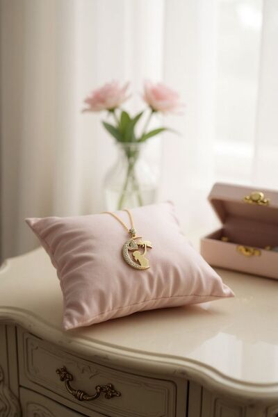 Çgk Çiğdem Gürel Kuyumculuk Anne Bebek Altın Kolye