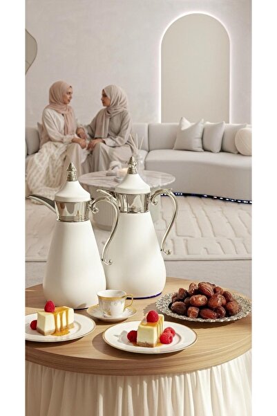 Generic 1 liter/700 ml tea and coffee thermos set