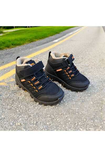 ZERDALİFE Unisex Μαύρες αδιάβροχες χειμερινές μπότες - με γούνα στο εσωτερικό, Lagoos Z 071320