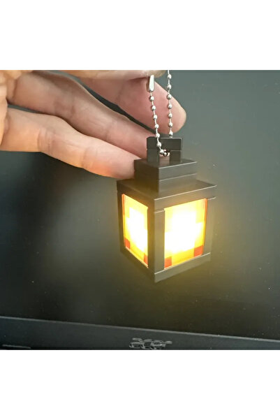 Choice سلسلة مفاتيح فانوس طراز Mc Peripheral Mini Lantern Light سلسلة مفاتيح صغيرة Luminous Soul Light طراز Back