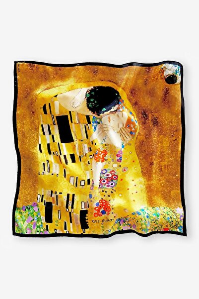 Galiga Klımt - Kıss %100 Ipek Fular 55*55cm 'art On Silk'