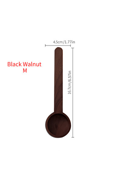 Choice 1PC 1PC Walnut coffee scoop, solid wood scoop, gram scoop, coffee powd...
